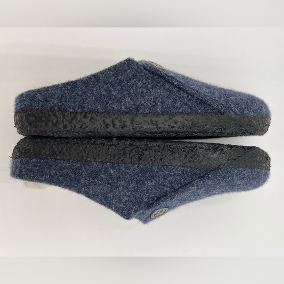 🧵 New Birkenstock Unisex Kids Zermatt Kids Shearling Wool Felt (Navy) - Picture 6 of 13